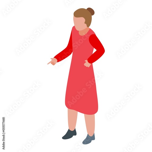 Disobedient mother icon. Isometric of Disobedient mother vector icon for web design isolated on white background