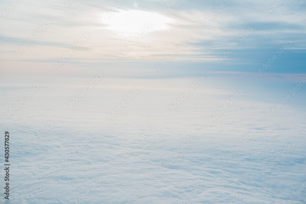 View on a sky and cloud, vacation and travelling concept