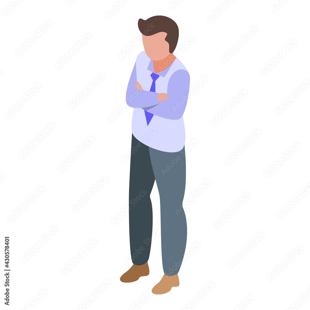 Manager get dislike icon. Isometric of Manager get dislike vector icon for web design isolated on white background