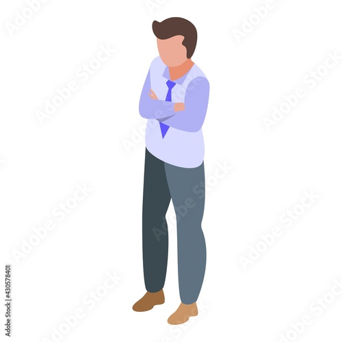 Manager get dislike icon. Isometric of Manager get dislike vector icon for web design isolated on white background