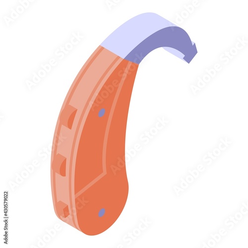 Hearing device icon. Isometric of Hearing device vector icon for web design isolated on white background