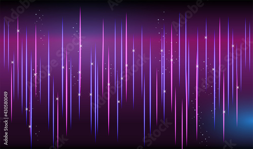 Neon glowing lines, magic energy space light concept, abstract background design