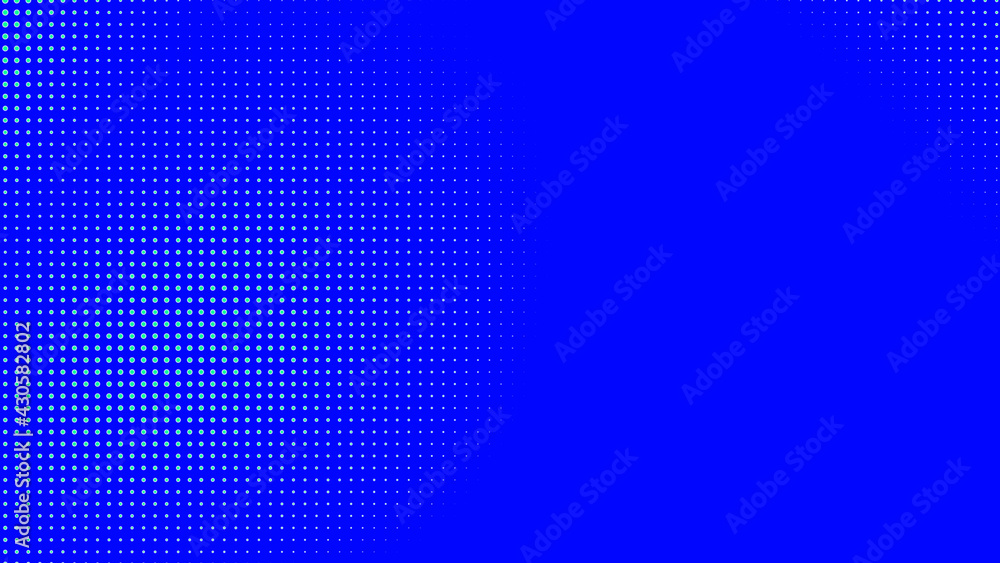 Obraz premium Dots halftone green blue color pattern gradient texture with technology digital background. Dots pop art comics with summer background.