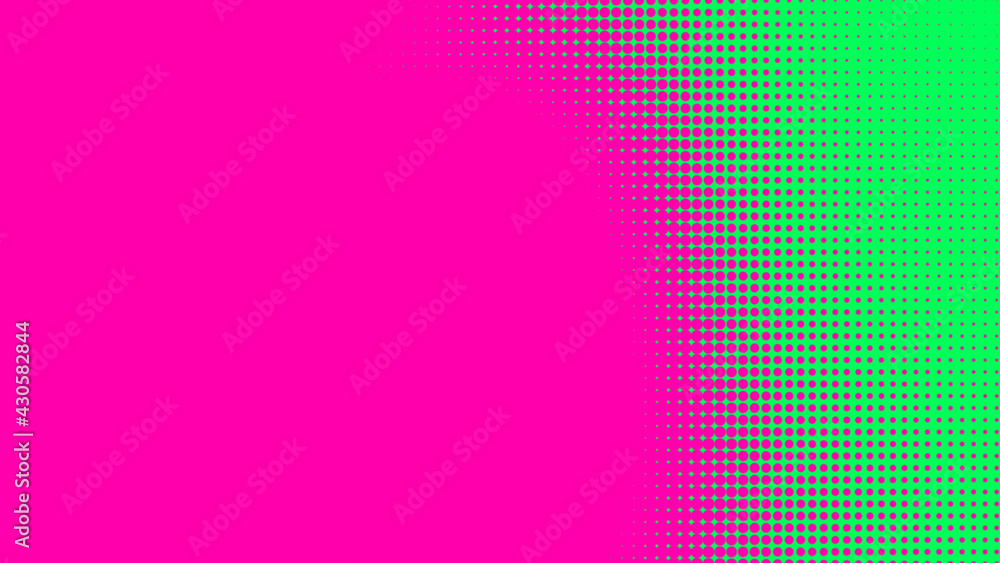 Dots halftone green pink color pattern gradient texture with technology digital background. Pop art comics with nature graphic design. Dots halftone green pink color pattern gradient texture with technology digital background. Pop art comics with nature graphic design.