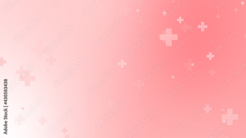 Medical health red cross pattern background. Abstract healthcare for World Blood Donor Day.