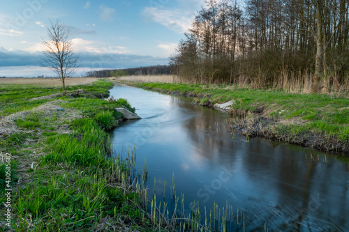 The Uherka river in Stankow in eastern Poland