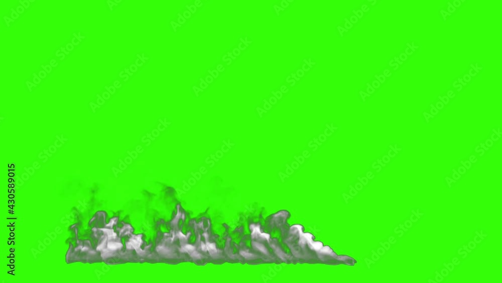 Smoke spreading on floor, lower third, Green Screen Chromakey Smoke spreading on floor, lower third, Green Screen Chromakey