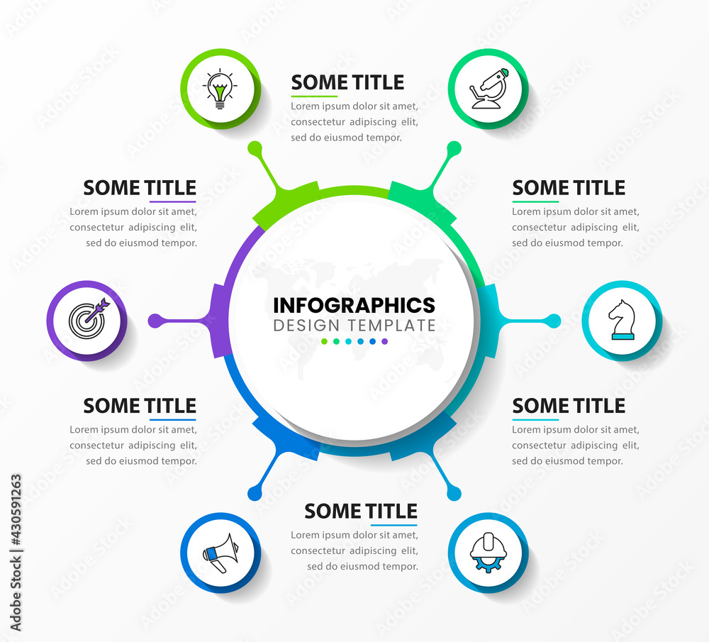 Infographic design template. Creative concept with 6 steps Infographic design template. Creative concept with 6 steps
