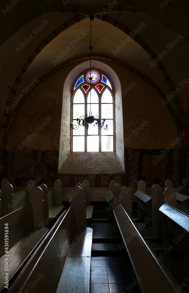 Window in the old church