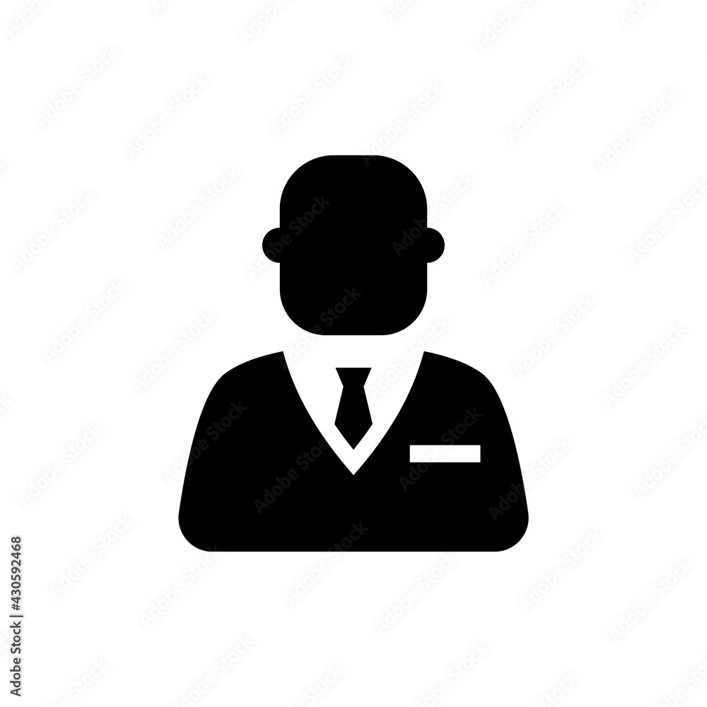 Businessman icon in vector. Logotype