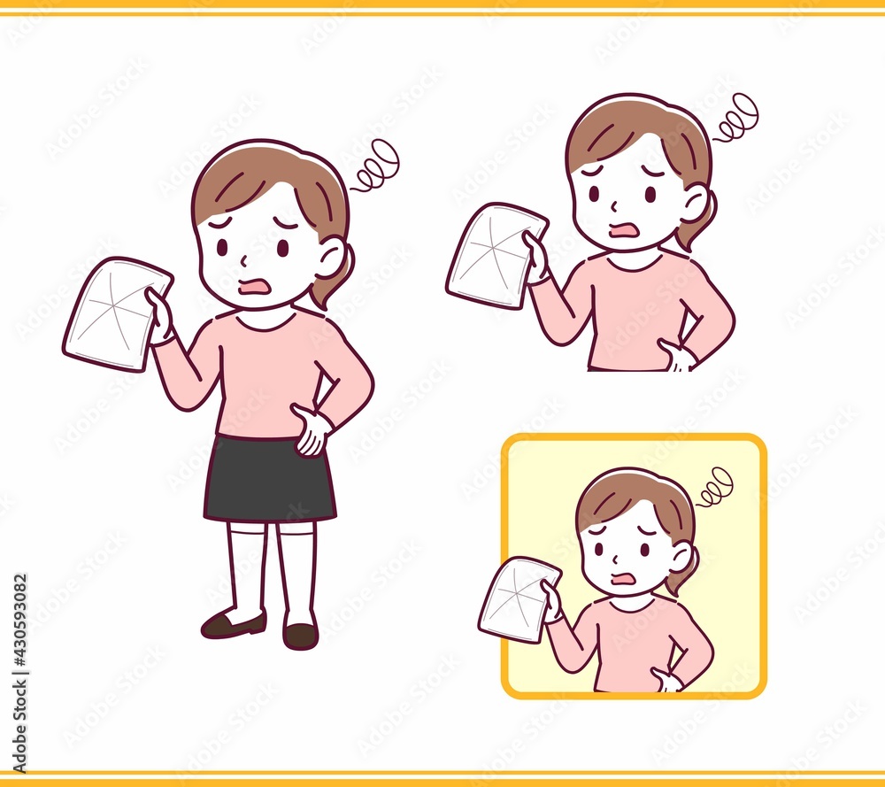ピンクの服を着た少女 ピンクの服を着た少女