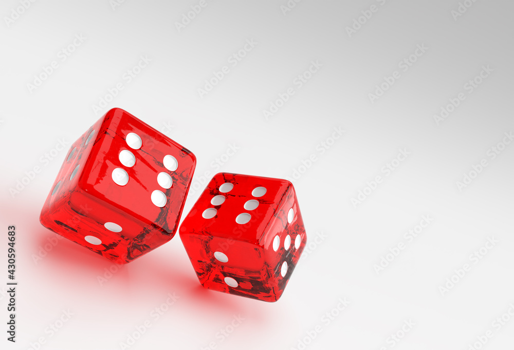 3D Render Falling Casino Dice Icon illustration Design. 3D Render Falling Casino Dice Icon illustration Design.