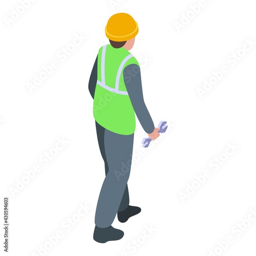 Airport worker icon. Isometric of Airport worker vector icon for web design isolated on white background © ylivdesign