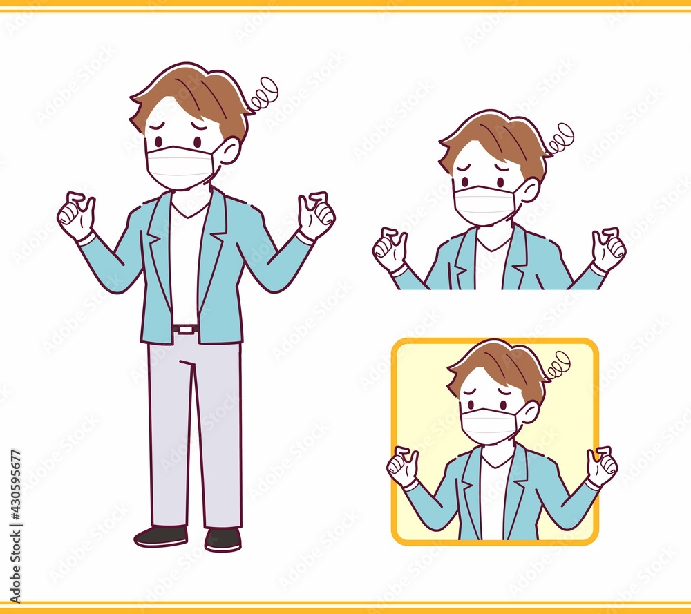 Young man with brown hair Young man with brown hair