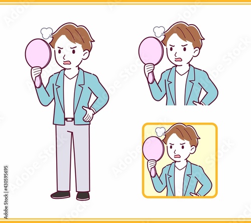 Young man with brown hair