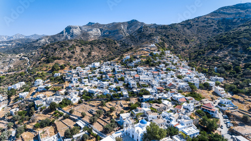 Filoti village in Naxos island, Cyclades, Greece