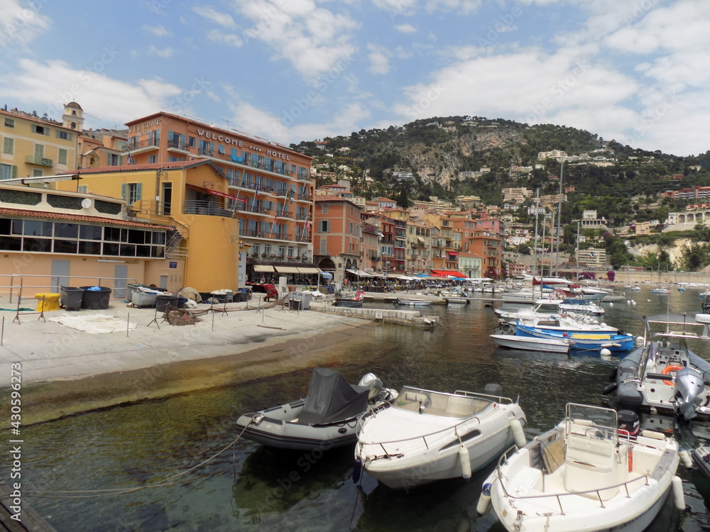 Monaco Private Marina with Boat and Yachts