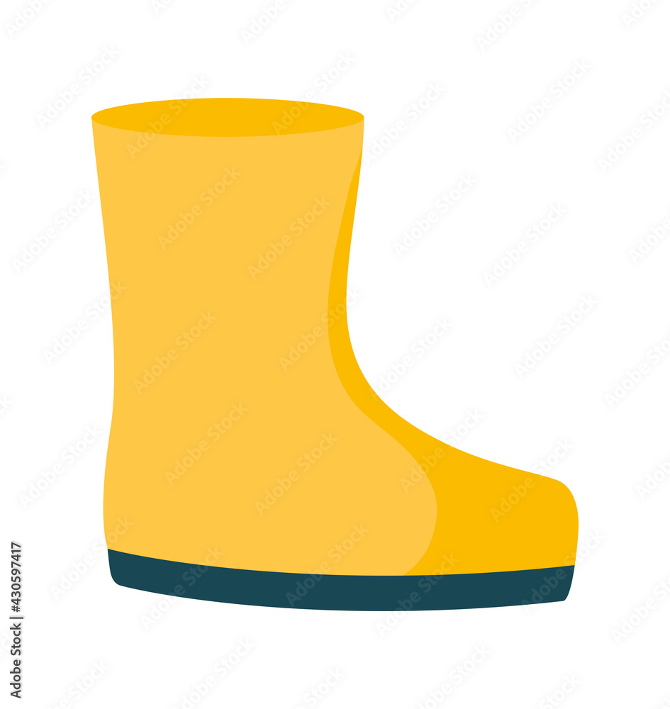 yellow boot illustration