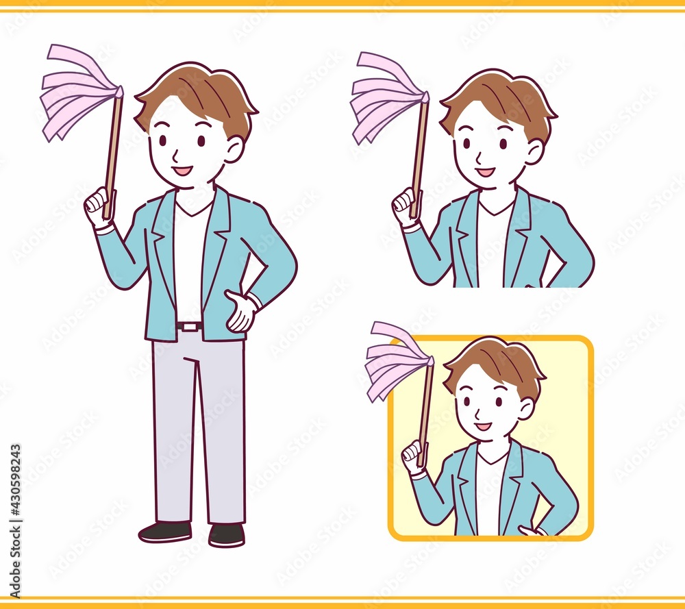 Young man with brown hair