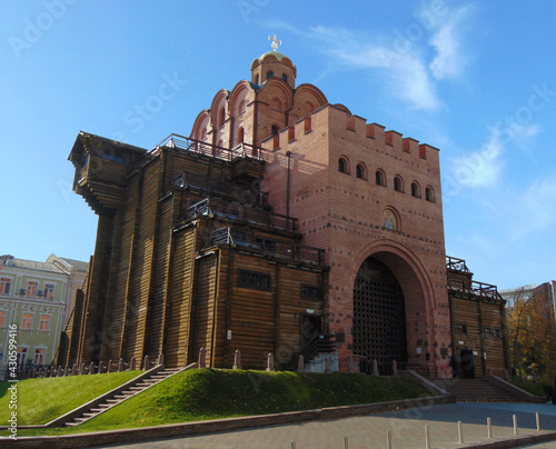 view of historic Golden Gates of ancient Kiev photo