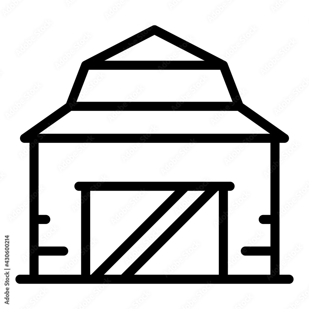 Ranch building icon. Outline Ranch building vector icon for web design isolated on white background Ranch building icon. Outline Ranch building vector icon for web design isolated on white background