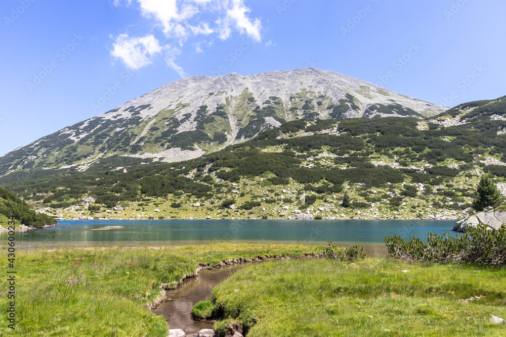 landscape of Pirin Mountain and Fish Banderitsa lake, Bulgaria