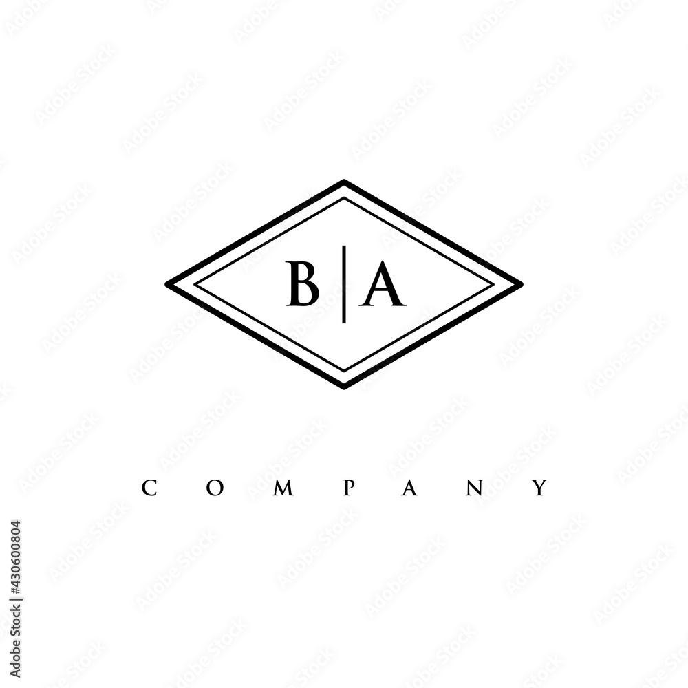 initial BA logo design vector initial BA logo design vector