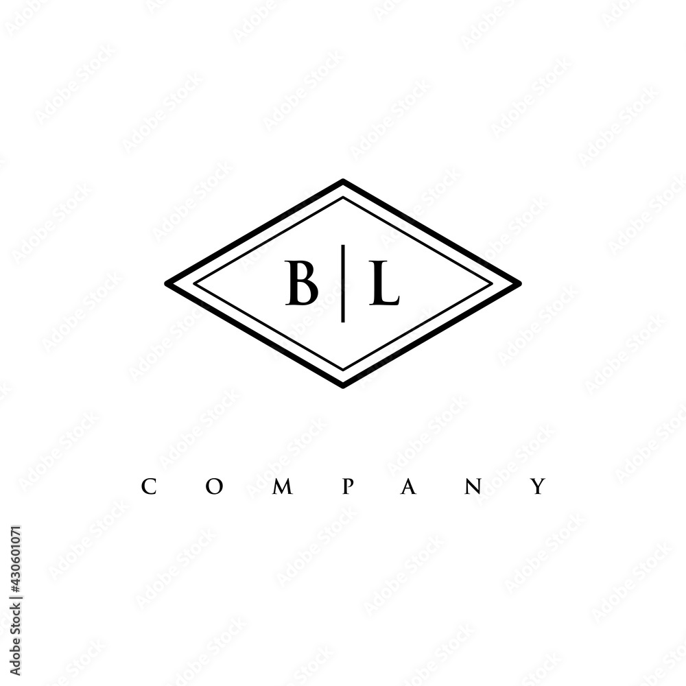 initial BL logo design vector initial BL logo design vector