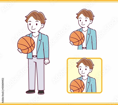 Young man with brown hair