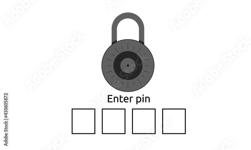 Vector lock and digital pin box prompt 