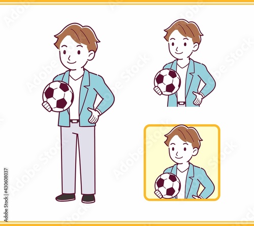 Young man with brown hair