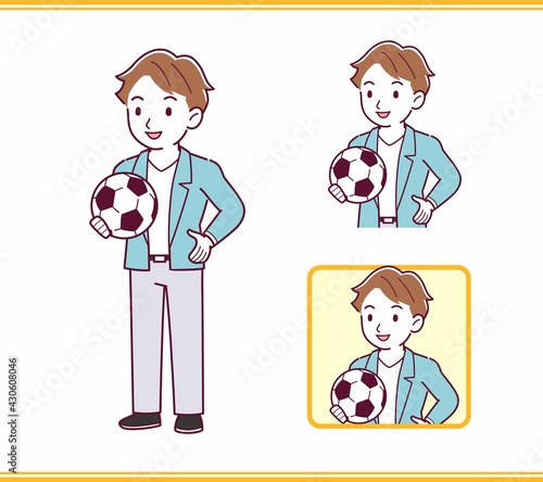 Young man with brown hair