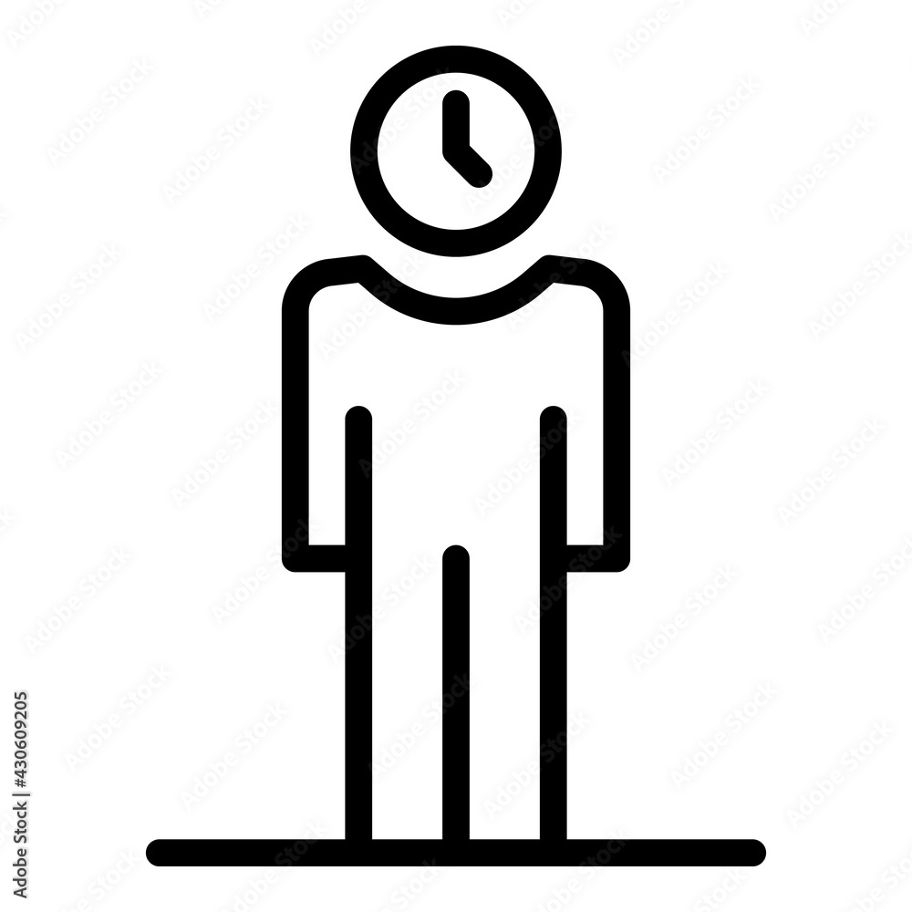 Rush job time icon. Outline Rush job time vector icon for web design isolated on white background Rush job time icon. Outline Rush job time vector icon for web design isolated on white background