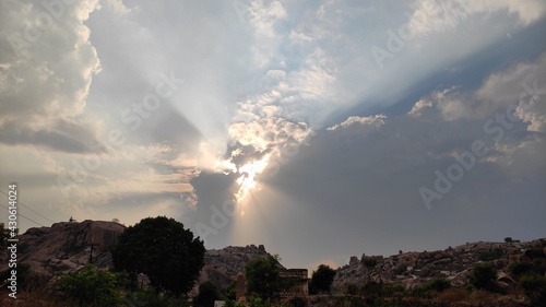 Wallpaper Mural MOUNTAINS AND SUNSET LANDSCAPE BACKGROUND IMAGE Torontodigital.ca