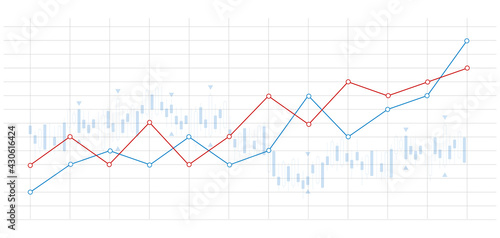 grafico economia, istogrammi, statistiche photo