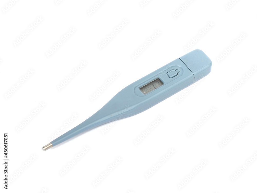Digital thermometer for measuring fever. Digital thermometer for measuring fever.