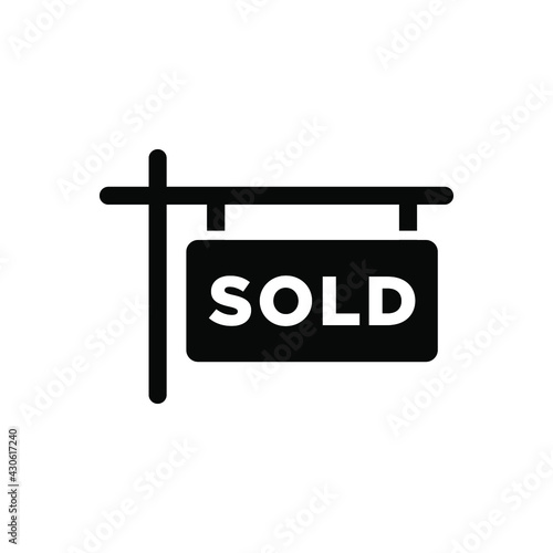 Sold sign icon