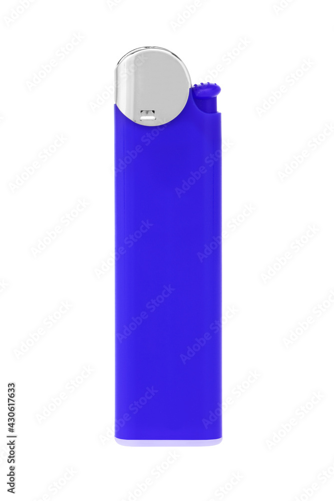 Blue Cigarette Lighter on white with clipping path Blue Cigarette Lighter on white with clipping path