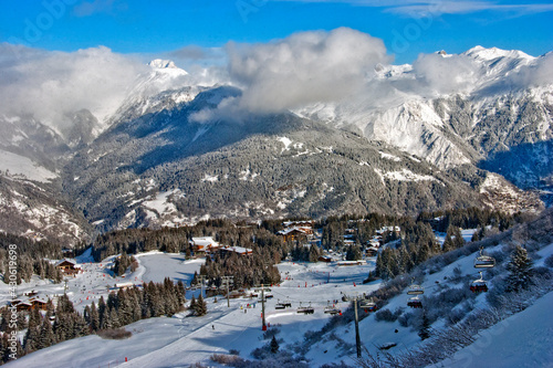 Courchevel 1850 Three Valleys Ski Resort French Alps France © Andy Evans Photos