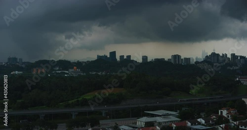 Time Lapse at Section Seventeen Neighborhood in Kuala Lumpur, Malaysia  photo