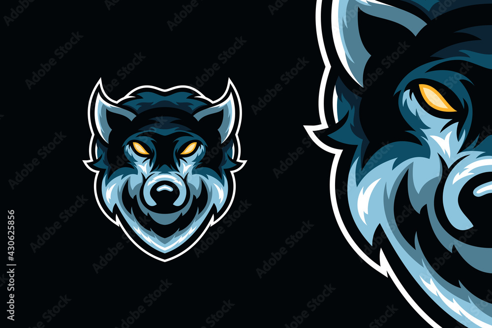 Wolf Head Mascot Logo Template Wolf Head Mascot Logo Template