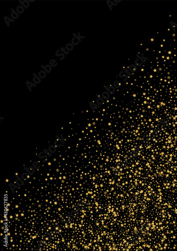 Yellow Best Confetti Background. Card Sequin Design. Gradient Spark Group Texture. Night Star Illustration. Golden Fantasy Pattern