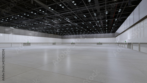 Vászonkép Empty hall exhibition center