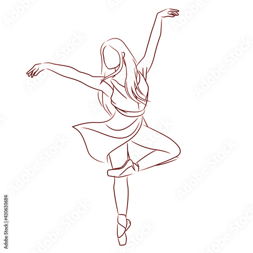 ballerina lineart