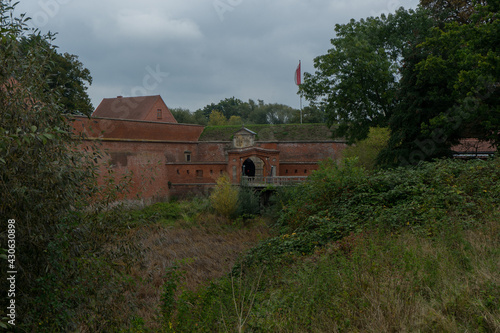 Outside of the fortification in the german city called Doemitz photo