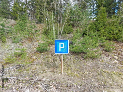 car park sign at the park