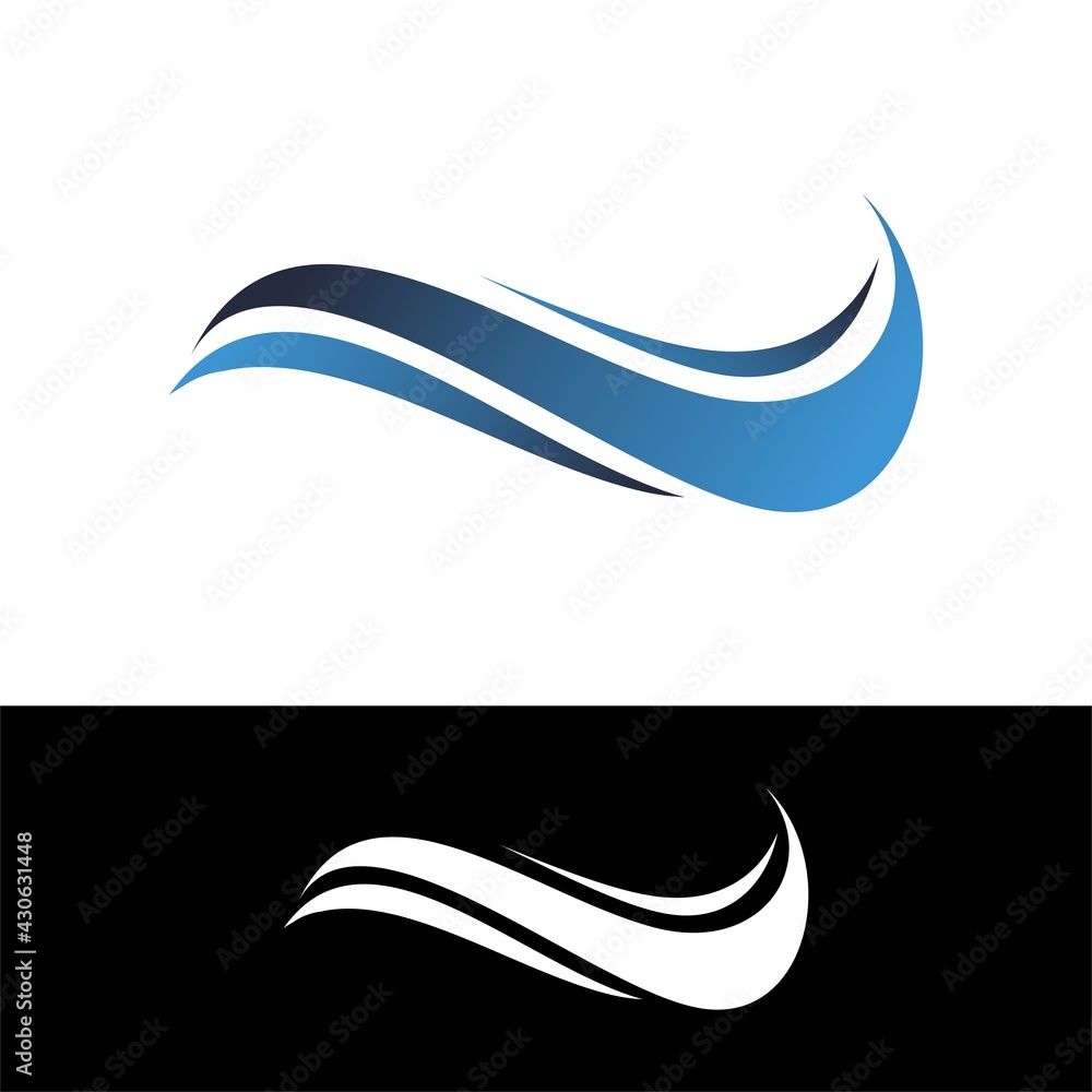 Circle wave Logo Template vector Circle wave Logo Template vector