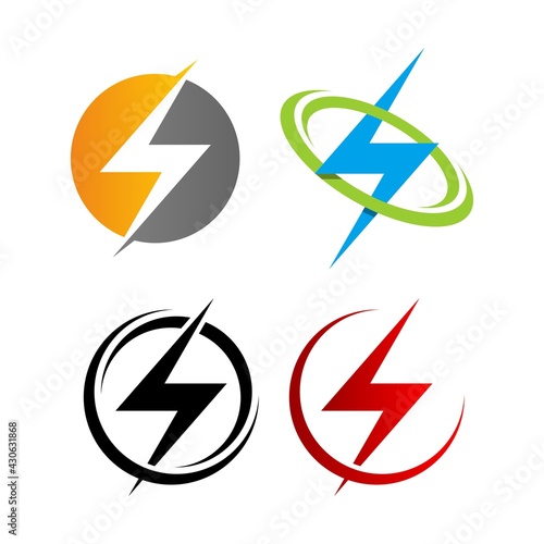 Electric logo design , vector
