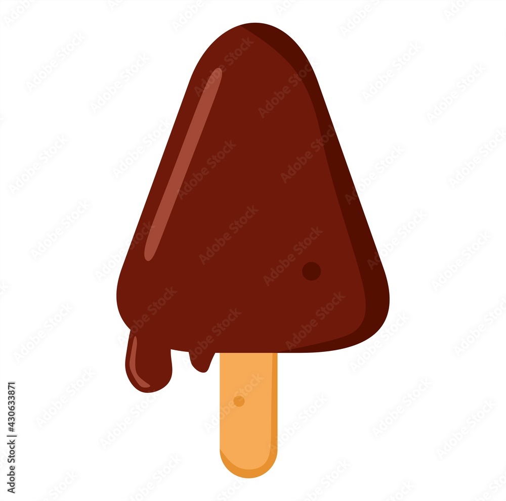 Vector illustration of ice cream starting to melt, food and culinary theme, perfect for advertising of food products Vector illustration of ice cream starting to melt, food and culinary theme, perfect for advertising of food products
