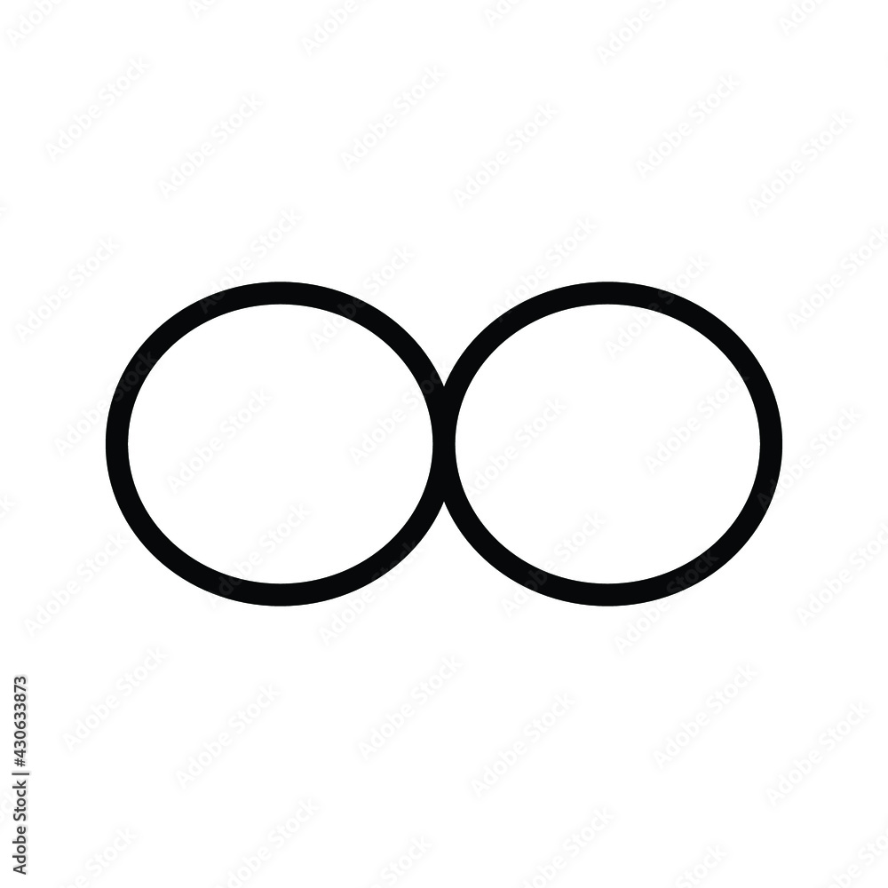 Simple thin infinity loop on a white background. Royalty-free. Simple thin infinity loop on a white background. Royalty-free.